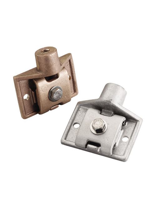 Product image for Erico LPA31812 Air Terminal Base, Vertical Mount, Imperial Thread, Aluminum, 1/2 UNC Thread