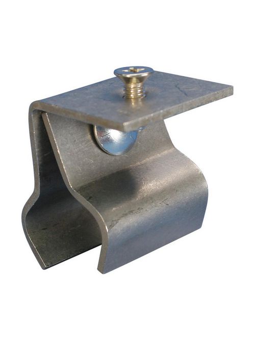 Product image for Erico LPS815 Stamped Standing Seam Clamp, Stainless Steel, M6 Thread Size