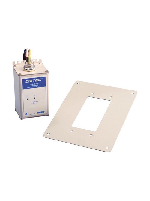 Product image for Erico TDXCFP TDX Flush Plate, Metal, Compact TDX 50/100 kA, 0.47"