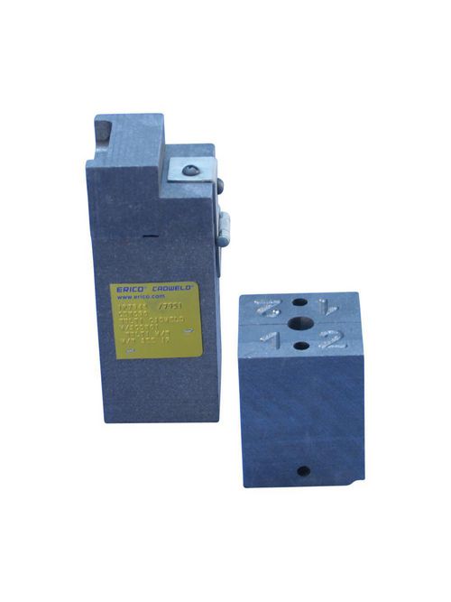 Product image for Erico CDMV0112 Cadweld Multi Vertical Mold, 1/2" dia, 0.5" 0.506" dia