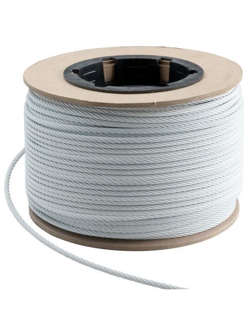 Product image for Caddy CSB18CBL #18 White Restraint Cable, Steel, 1/8" Dia., 250ft Reel