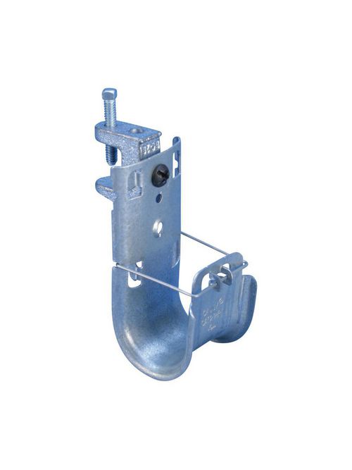 Product image for Caddy CAT64HPBC26 Caddy Cat HP J-Hook with BC26 Beam Clamp, 4" dia, 13/16" Max Flange