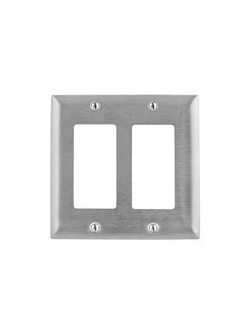 Product image for HUBBELL SJ262 2G SS GFCI PLATE