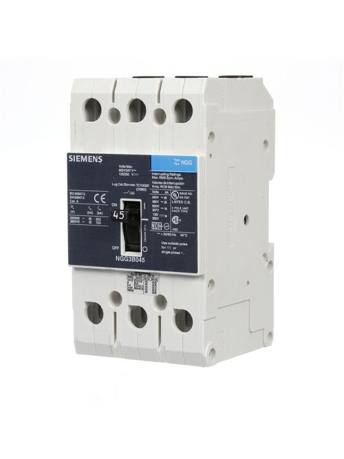 Siemens Ca NGG3B045L NGG MCCB, 600/ Siemens Ca NGG3B045L NGG MCCB, 600/