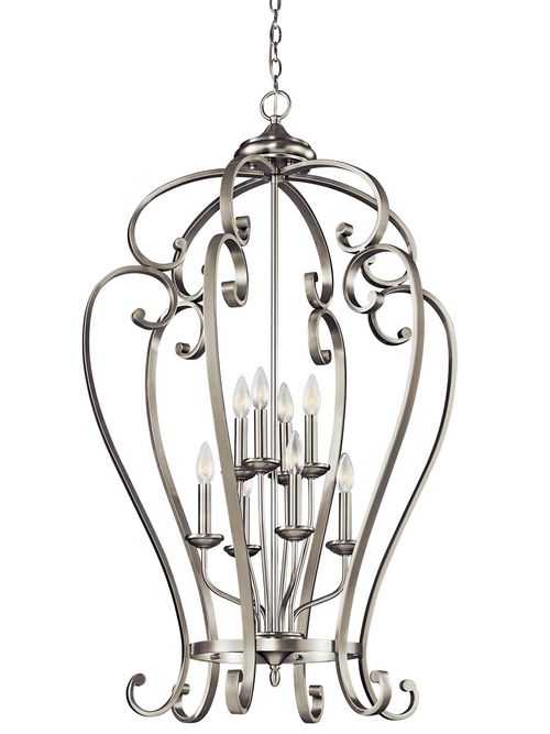 Product image for Kichler 43167NI Foyer Chandelier 8Lt