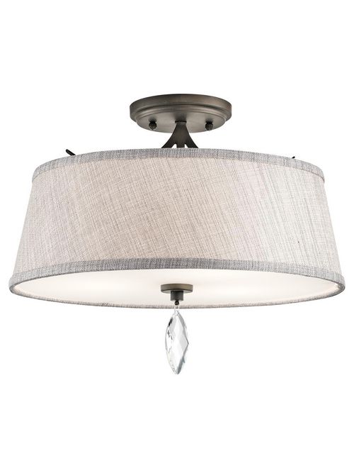Product image for Kichler 43567OZ Semi Flush 3Lt