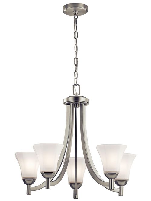Product image for Kichler 43631NI Chandelier 5Lt