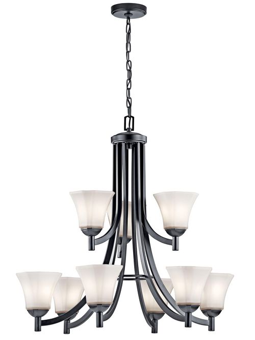 Product image for Kichler 43632BK Chandelier 9Lt