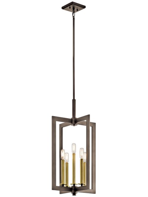 Product image for Kichler 43900OZ Large Foyer Pendant 5L