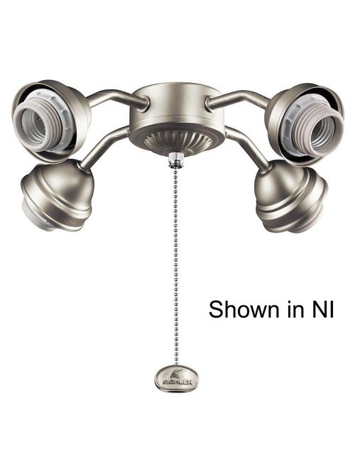 Product image for Kichler 350005BSS 4 Light Bent Arm Fit