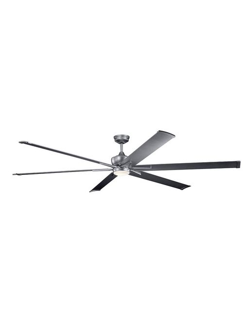 Product image for Szeplo 96" LED Patio Fan - Weathered Steel
