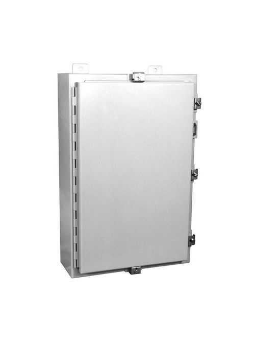 Product image for Milbank M4XZ202008 20x8x20 Hinge Cover Type 4X 316 Stainless Steel No Knockouts No Paint Single Door