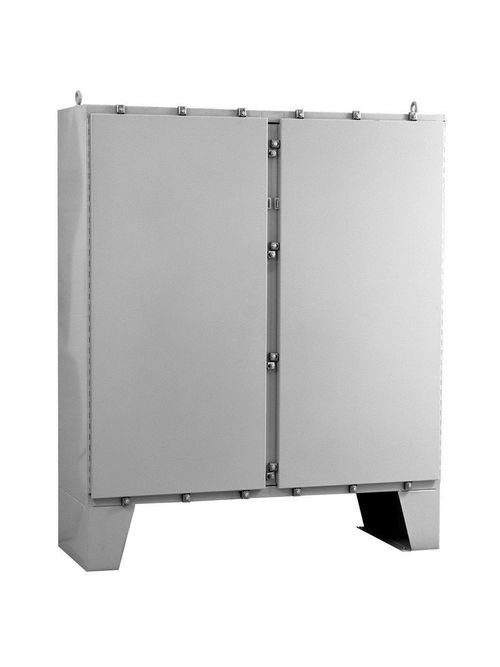 Product image for Milbank M4D626024-FT 62x24X60 Hinge Cover Type 4 Steel No Knockouts ANSI 61 Gray Floor Stands Installed