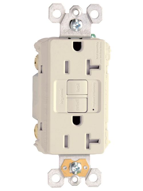 Product image for P&S 2097-TRRLA SELF TEST GFCI REC T