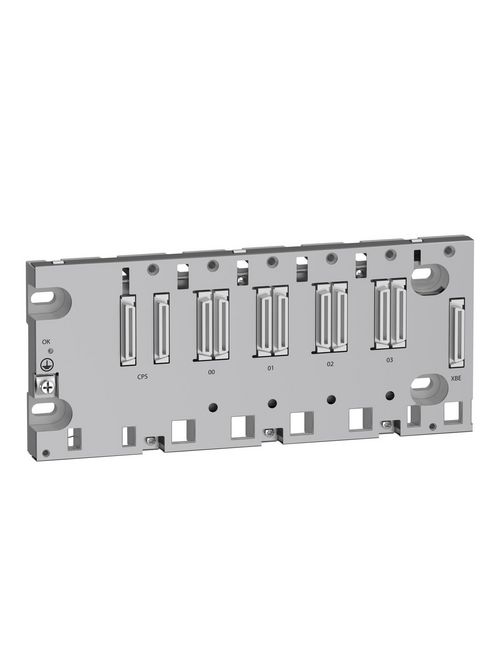 Product image for Square D BMEXBP0400 Rack, Modicon 4 SLOTS ETHERNET BACKPLANE