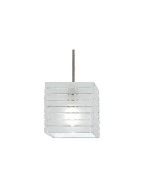 Product image for Tulum 1 Light Track Pendant - Brushed Nickel w/ Frosted Glass