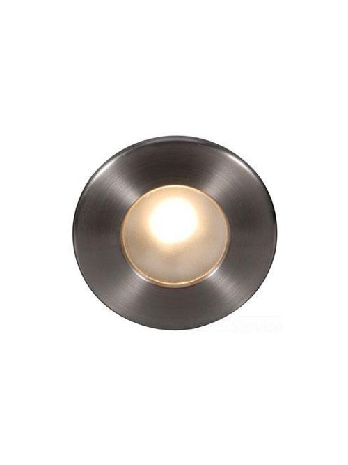 Product image for LEDme 3" LED Circular Step Light - Brushed Nickel - 3000K