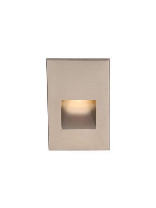 Product image for LEDme 5" LED Vertical Scoop Step Light - Brushed Nickel - 3000K