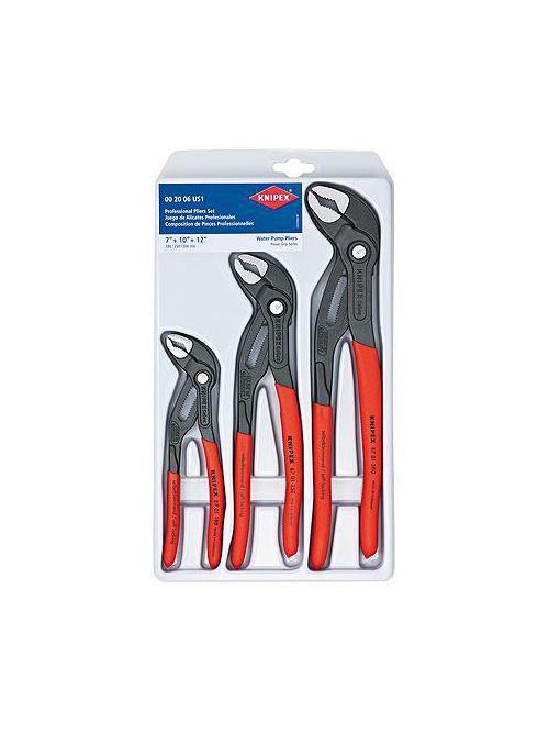 Product image for KNIPEX 00-20-06-US1 3PC COBRA PLR SET