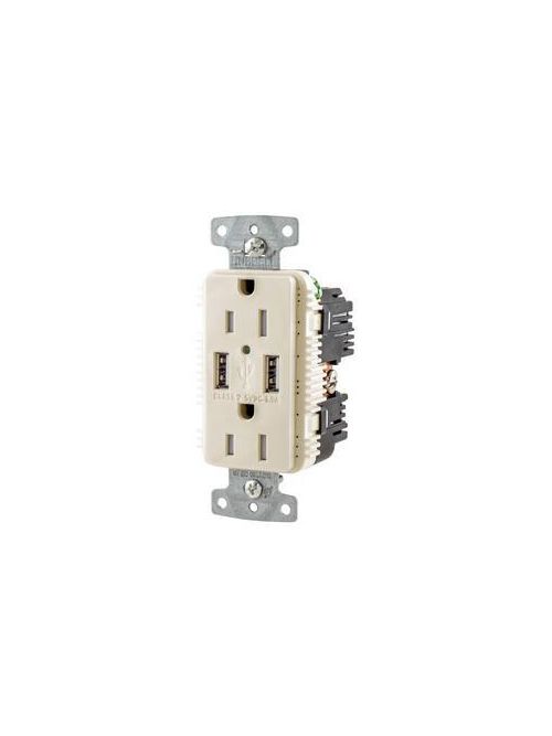 HWDK USB15A5LA RCPT DUP 15A 125V 5A HWDK USB15A5LA RCPT DUP 15A 125V 5A