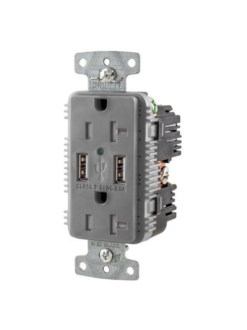 HWDK USB20A5GY RCPT DUP 20A 125V 5A HWDK USB20A5GY RCPT DUP 20A 125V 5A