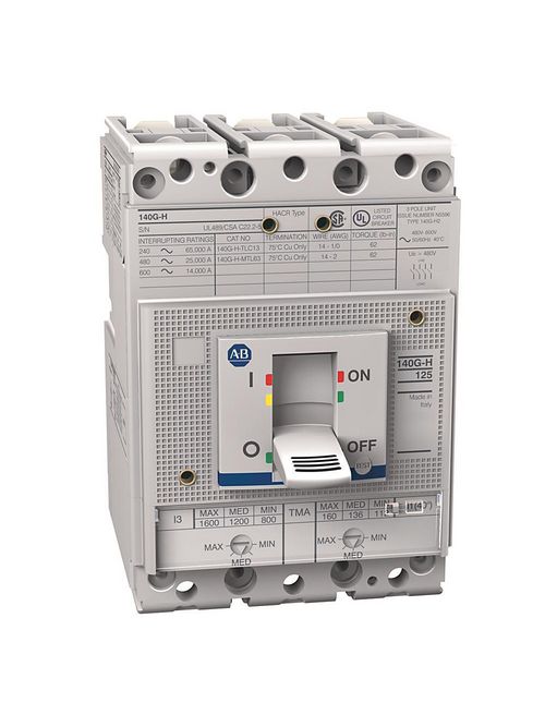Allen Bradley 140G-H2F3-D11 125 Amp H-Frame Molded Case Circuit Breaker Allen Bradley 140G-H2F3-D11 125 Amp H-Frame Molded Case Circuit Breaker