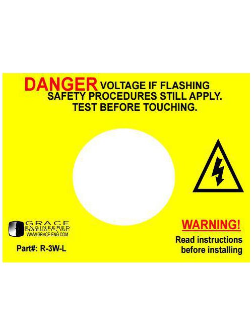 Product image for GRAC R-3W-L WARNING LABEL