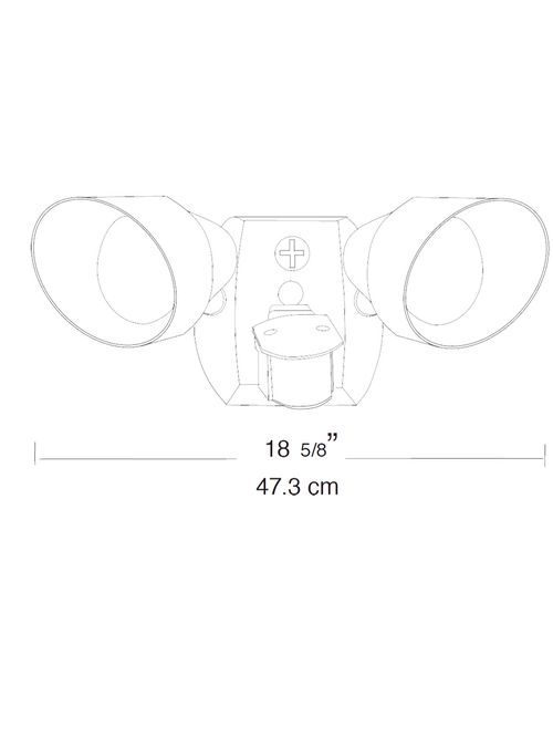 Product image for RAB SQB2A QB DUAL SENR KIT 2X75W QB