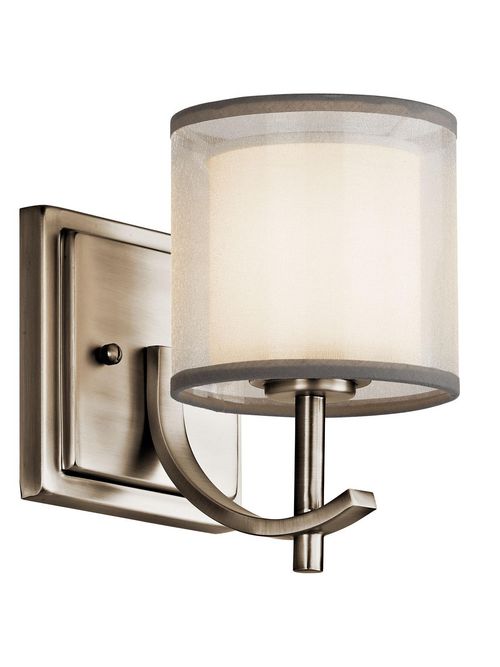 Product image for Kichler 45449AP Tallie™ 1 Light Wall Sconce Antique Pewter