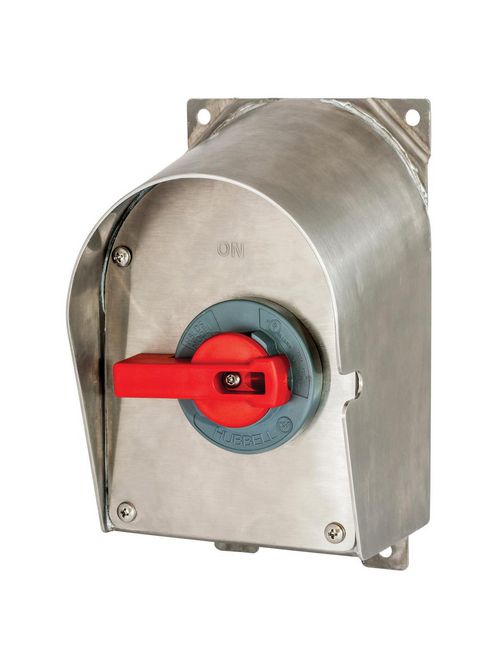 Hubbell Wiring Devices HBLDS6SSR 60 Amp Stainless Steel Unfused Disconnect Switch Enclosure Hubbell Wiring Devices HBLDS6SSR 60 Amp Stainless Steel Unfused Disconnect Switch Enclosure