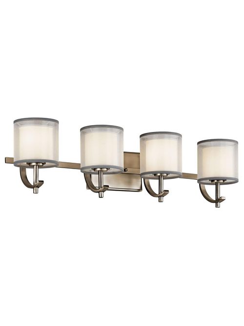Product image for Kichler 45452AP Tallie™ 4 Light Vanity Light Antique Pewter