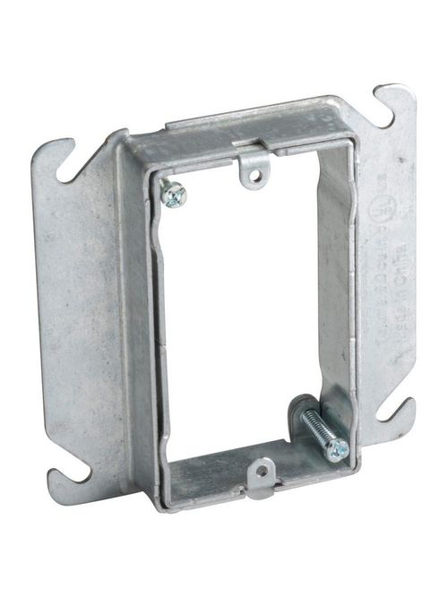 Product image for Caddy AMR1224SG Adjustable Mud Ring, 1 Gang, 3/4"-1-1/2" Drywall