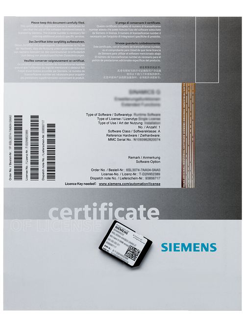 S-A 6AU18200AA430AB0 SIMOTION LIC M S-A 6AU18200AA430AB0 SIMOTION LIC M