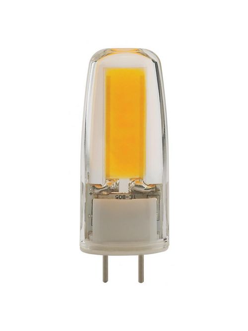 Product image for Satco S8680 4W JC LED; Clear; 3000K; G8 base; 120 Volt