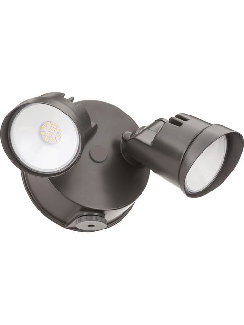 Product image for LITH OVFL-LED-2RH-40K-120-PE-DDB-HP17-M4 CI CODE 251N3T 2 HEAD LED SECURITY FLOOD W/PHOTOCELL BRONZE