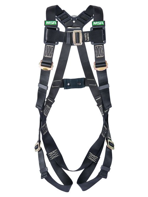 Product image for MSA 10152652 WRKMAN A/F VEST HARNESS D RING LEG STRAP STD