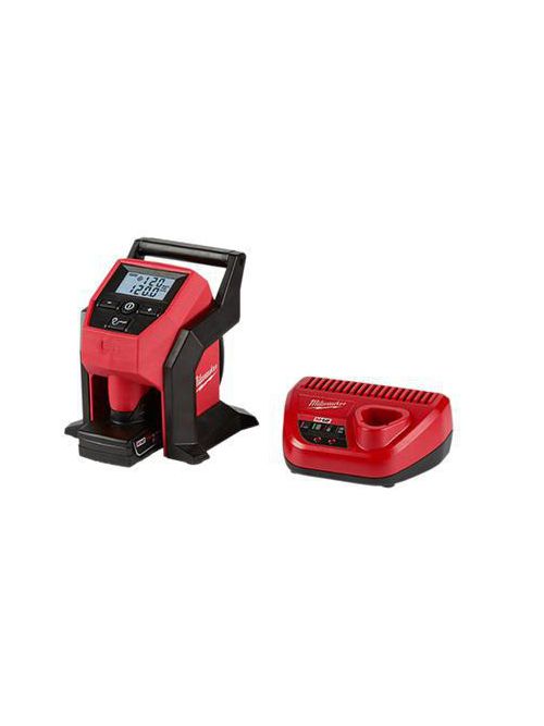 Milwaukee 2475-21XC M12#8482; Compact Inflator Kit, w/ Battery & Charger Milwaukee 2475-21XC M12#8482; Compact Inflator Kit, w/ Battery & Charger