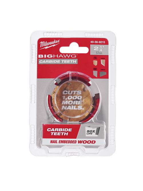 Milwaukee 49-56-9215 2-1/4" Big Hawg™ with Carbide Teeth Milwaukee 49-56-9215 2-1/4" Big Hawg™ with Carbide Teeth