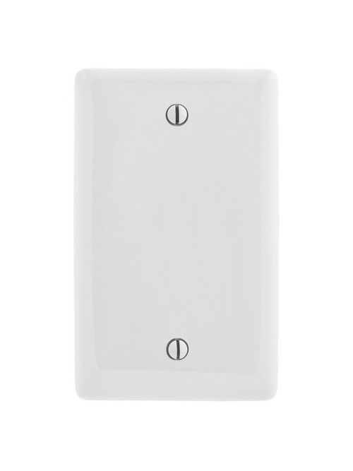 Hubbell Wiring Devices NP13W 1-Gang White Nylon Standard 1-Blank Box Mount Wallplate Hubbell Wiring Devices NP13W 1-Gang White Nylon Standard 1-Blank Box Mount Wallplate