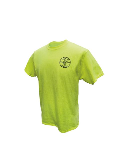 KLEIN MBA00040-3 Green HiViz Safety T-Shirt, XL Product image for KLEIN MBA00040-3 Green HiViz Safety T-Shirt, XL