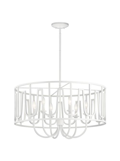 Product image for Kichler 44191WH Pendant 6Lt