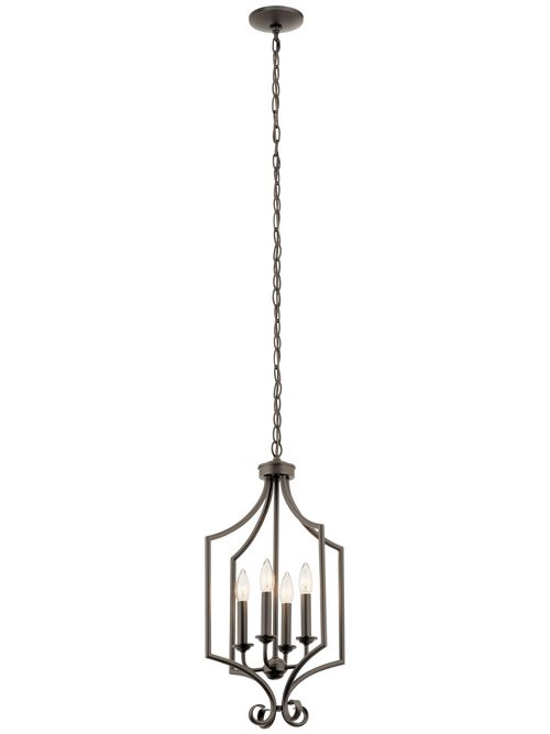 Product image for Kichler 43940OZ Large Foyer Pendant 4L