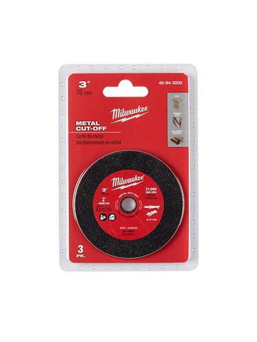 Product image for Milwaukee 49-94-3000 3 In. Cut Off Wheel