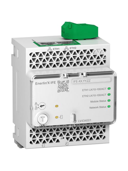 Product image for Square D LV434001 IFE Ethernet Interface, Enerlin'X