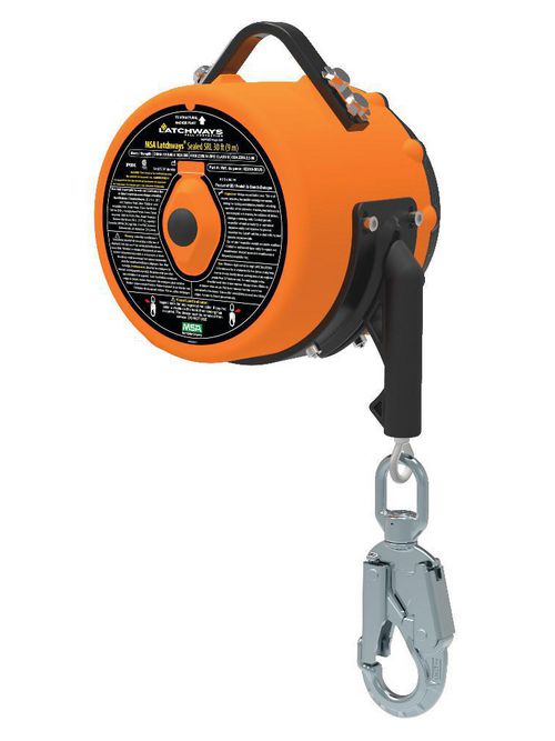 Product image for MSA 62810-00US MSA LATCHWAYS SEALED SRL 30FT 9M STAINLESS STEEL CABLE