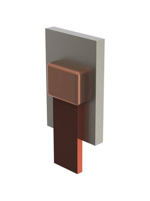 Product image for Erico BWCDE Lug or Busbar to Steel, BW, 3/16" x 1"