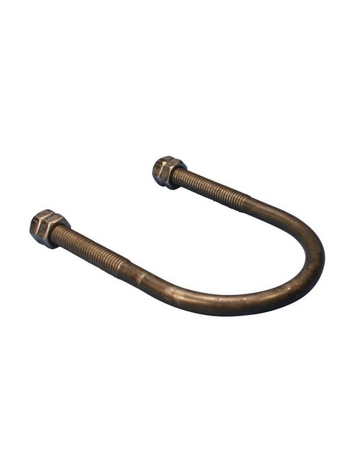 Product image for Caddy 150M0800PL 150M Standard U-Bolt, Steel, Plain, 8" Pipe, 8.625" OD, 5/8" Rod