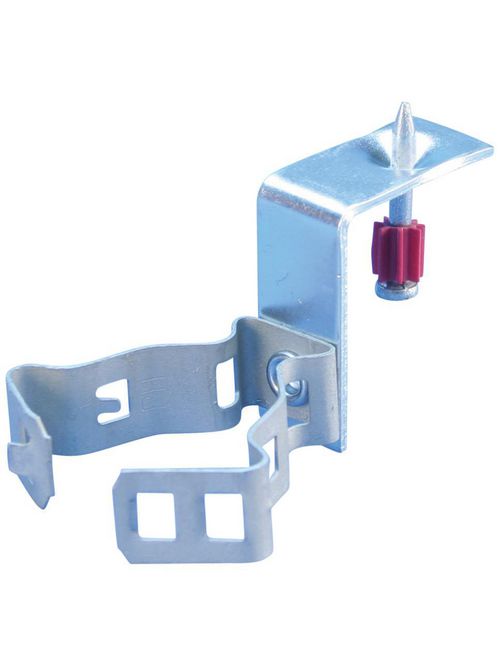 Product image for Caddy 16MSF Snap Close Conduit/Pipe Clamp with Shot-Fire Bracket, 3/4", 1" EMT, 3/4", 1" Rigid/Pipe