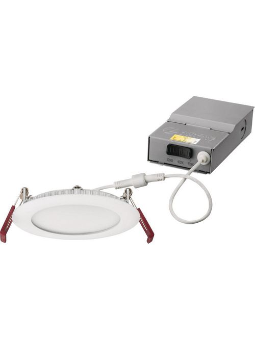 Lithonia WF4-LED-30K40K50K-90CRI-MW-M6 4" Wafer™ LED Recessed Downlight, Switchable 3000K/4000K/5000K, 90CRI, Matte White Lithonia WF4-LED-30K40K50K-90CRI-MW-M6 4" Wafer™ LED Recessed Downlight, Switchable 3000K/4000K/5000K, 90CRI, Matte White