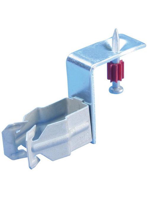 Product image for Caddy 8PSF Push In Conduit Clamp with Shot-Fire Bracket, 1/2" EMT, 0.709"-0.866" OD